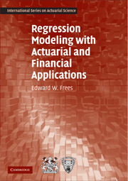 Actuarial Regression book cover