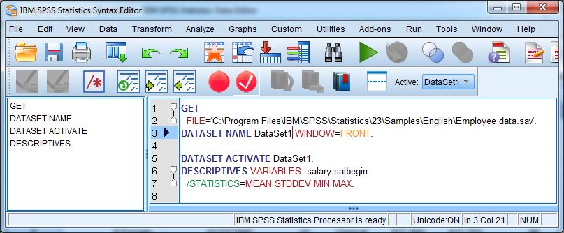 SPSS For The Classroom The Basics